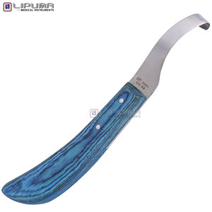 Cuchillo Afilado para Pezuñas de Ganado, Mango de Madera, Hoja Duradera para Cortar Patas de Toro, Recortador para Ganado Lechero, Equipo Veterinario OEM ODM - Product Image 5
