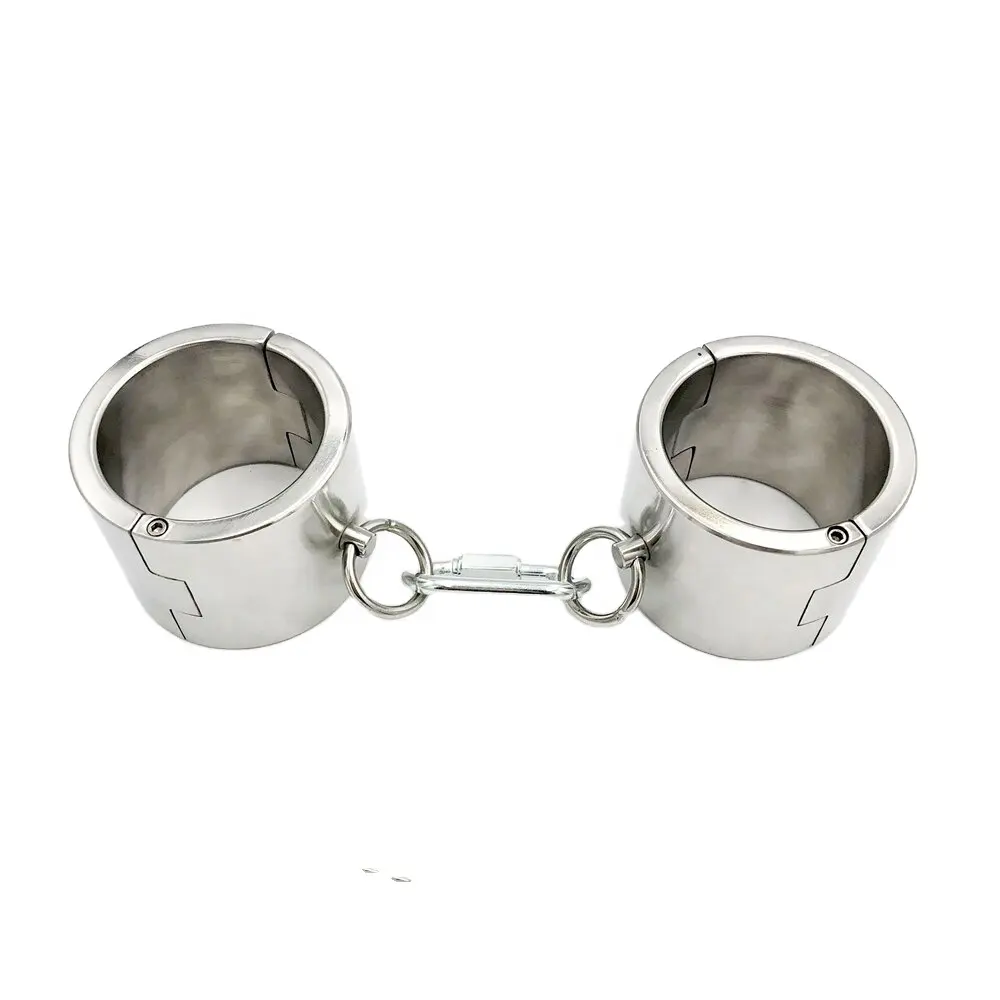 Lockable Collar and cuff Stainless Steel Collar Restraints Choking Ring Bdsm Necklace Bondage Toys For Women and men adults use