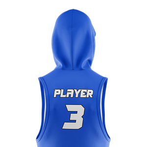 Hoodie sans manches unisexe personnalisé pour homme, hiver, broderie appliquée, impression par sublimation, coton molletonné, pour homme - Product Image 5