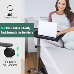Tavolo per Laptop Regolabile in Altezza con Ruote per Uso Ospedaliero - Product Image 4