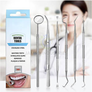 Kit de herramientas profesionales para el cuidado bucal con espejo dental y raspador para higiene personal, kit de herramientas de acero inoxidable para el cuidado bucal - Product Image 4