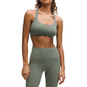 Sujetador deportivo de talla grande para mujer, con cuello en V pronunciado, sin aros, para yoga y ropa deportiva, transpirable, elástico en cuatro direcciones, con logo frontal, chaleco para gimnasio y entrenamiento. - Product Image 1