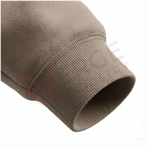 Ensemble de survêtement beige à capuche pour homme, manches longues, couleur unie, décontracté, respirant, coupe régulière, pour l'automne, avec cordon de serrage - Product Image 6