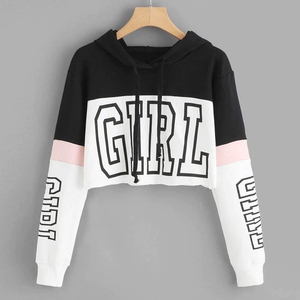 Haut court promotionnel 2026 pour femme, couleur unie classique, doux, respirant, à prix très abordables, sweats à capuche décontractés - Product Image 2