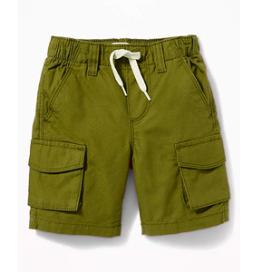 Pantalones Cortos Cargo Azul Rey para Hombre con Cintura Elástica y Cordón Ajustable, Estilo Casual, Largo Bermuda, Color Sólido, Tela de Algodón - Product Image 2