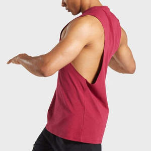 Débardeur de sport décontracté personnalisé pour homme, 100 % polyester, sans couture, à boutons, séchage rapide, avec emmanchures profondes, col rond - Product Image 3