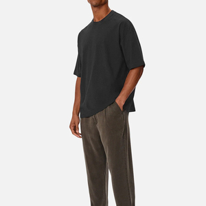 New Style Custom Embroidered Logo <b>Summer</b> Season Boxy Fit <b>Men</b> <b>T</b> <b>Shirts</b> Direct Factory Supplier Boxy Fit <b>Men</b> <b>T</b> <b>Shirt</b> In Low MOQ - Product Image 5