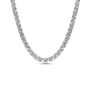 DVINS JEWELS Tennis <b>Chain</b> 6mm Lab Grown Diamond Filled Brilliant Cut <b>14K</b> <b>Gold</b> Plated Unisex Hip Hop Necklace - Product Image 1