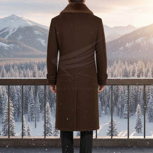 Trendy Design Men's Woolen Overcoat Casual Party Style Breathable <b>Coat</b> with Premium <b>Stitching</b> Art - Product Image 6