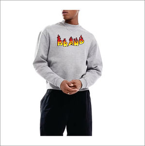 Sweat-shirt streetwear surdimensionné pour homme de haute qualité, broderie de logo personnalisée, respirant et confortable, tailles OEM - Product Image 1