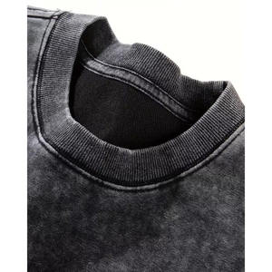 Men's Oversized <b>Tie</b>-<b>Dye</b> Short Sleeve O-Neck Casual <b>T</b>-<b>Shirt</b> Knitted Fabric Regular Length Patterned Design - Product Image 3