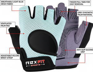 Gants de musculation Rexfit Sports, protection complète de la paume, gants d'entraînement pour la salle de sport, le cyclisme, les exercices, respirants, super légers - Product Image 5