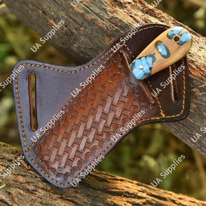 Cuchillo de vaquero/camping de acero hecho a mano UA Supplies, raspador de herrador de espalda recta, grado industrial, para corte de ganado, venta al por mayor OEM/OBM - Product Image 6