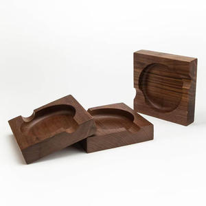 Cendrier de bureau en bois moderne de forme personnalisée avec une belle texture de bois, taille personnalisée, portable pour la maison et la voiture - Product Image 3