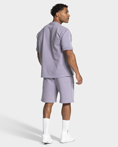 Pantalones Cortos Deportivos con Líneas en Contraste para Hombre, Pantalones Cortos de Gimnasio de Algodón Premium con un Elegante Diseño de Rayas en Contraste, Perfectos para Correr y Entrenar - Product Image 5