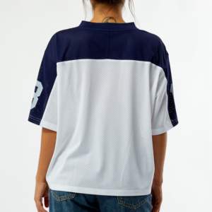 Streetwear Striped Football Jersey Custom 100% Polyester Sublimation Print Oversized Boxy Fit Cropped Mesh Soccer Jersey - Product Image 2