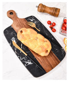 Tabla de Cortar Redonda de Madera de Mango Ecológica, Tabla de Cortar de Alta Calidad, Bandeja para Servir Queso, Hecha a Mano, Duradera, Precio al por Mayor - Product Image 1