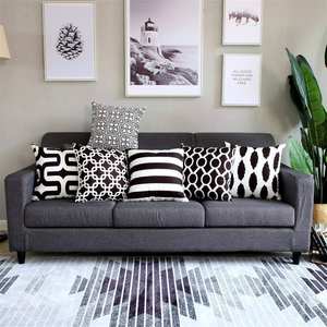 Housse de coussin décorative en coton biologique de haute qualité, design personnalisé, avec marquage - Product Image 5