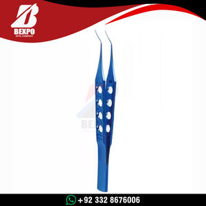 Pinzas Anguladas Premium para Suturas, Acero Inoxidable, Herramienta Microquirúrgica Oftálmica para Atar Suturas, Instrumentos Quirúrgicos con Marcas CE e ISO - Product Image 6