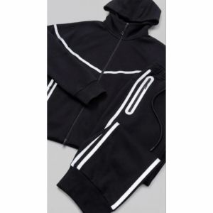 Custom <b>Reflective</b> Hooded Tracksuit for Men Zip Up Hoodie & Jogger Set - Product Image 2