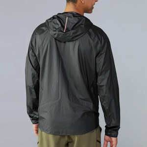 Manufacturer Custom High Quality waterproof Outwear Blue Gradient Hooded Nylon Hiking Zipper Windbreaker <b>Jacket</b> <b>Men</b> - Product Image 5