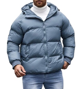Custom Plus Size Work Clothes High Quality Padding Puffer Coats with Fur Hood Warm Winter <b>Jacket</b> Men's <b>Parkas</b> Puffer <b>Jacket</b> - Product Image 2