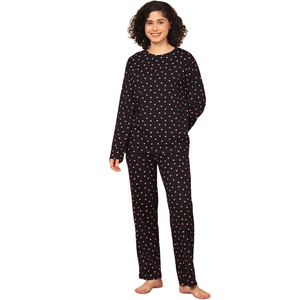 Factory Breathable Women Pajamas Organic Cotton Soft Moisture Wicking Nightwear OEM - Product Image 1