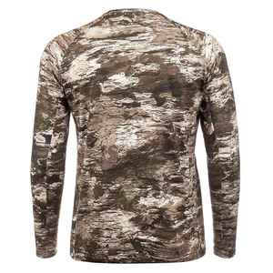 Men’s Long Sleeve <b>Camo</b> Hunting Shirt Breathable Polyester Custom for Deer Hunting OEM - Product Image 6