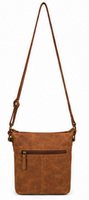 Sac bandoulière vintage bohème en cuir véritable pour femme, sac à bandoulière décontracté pour l'été et l'automne avec sangle réglable