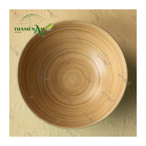 OEM Custom Spun Bamboo Classic Fruit Bowl Eco-Friendly Lightweight Disposable with >10L Capacity Kitchen <b>Table</b> Display Parties - Product Image 6