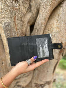 Nuovi veri capelli fatti a mano su pelle di pelliccia di cuoio piccoli portafogli moneta molto elegante e resistente vera pelliccia di vacchetta portafogli in pelle - Product Image 5