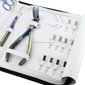 Kit de herramientas de extensión de cabello al por mayor, y cinta en trama microperlas, alicates de presión, dedo de separación, Mini tijera, lazo y gancho, herramienta para dedo - Product Image 6