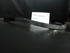 Bande de sourcils fantaisie de haute qualité pour chevaux Harnais en cuir exquis avec des cristaux élégants Produit de harnais de cheval durable - Product Image 4