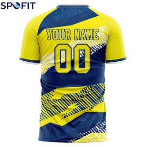 Maillot de football en polyester respirant à manches courtes, personnalisable – Meilleure vente - Product Image 3