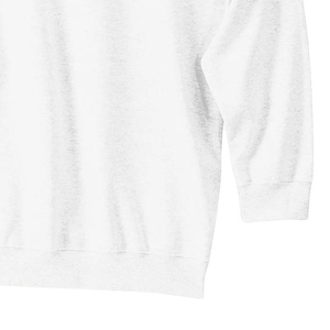 เสื้อสเวตเชิ้ตคอกลมสีขาว AKA 3 ลายตัวอักษรกรีก เสื้อสเวตเชิ้ตผู้หญิงปักลายขนแกะ แขนยาว สไตล์ลำลอง - Product Image 6