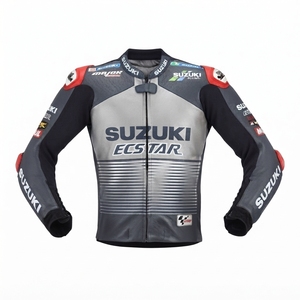 Men’s Zuzuki CE Level 2 Cowhide Leather Moto <b>Racing</b> <b>Jacket</b>/Chaqueta Motorcycle Track Protective Riding Gear - Product Image 1