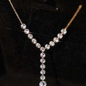 Colgante y Cadena con Diamante Redondo Cultivado en Laboratorio IGI D-E-F VVS-VS en Oro, Oro Rosa, Oro Blanco y Plata de Ley - Product Image 6