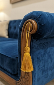 Llavero con borla dorada y decoración colgante estilo bohemio, accesorio para el hogar - Product Image 4