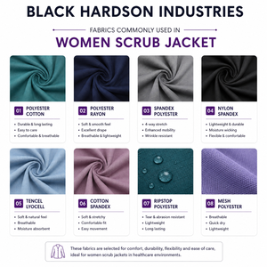 Women Men Scrub Jacket 180 GSM Canvas Charcoal Grey Button Medical <b>Work</b> Uniform Waterproof Hooded Winter - Product Image 2