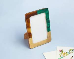 Cadre photo en résine à incrustation de résine brillante, en MDF, à prix très compétitif. - Product Image 2