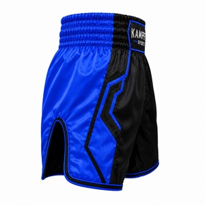 Shorts de combat Muay Thai personnalisés de haute qualité, imprimés, unisexes pour adultes, broderie sur le devant, respirants, séchage rapide, durables - Product Image 3