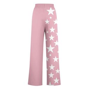 Pantalon large taille haute coupe bootcut longueur totale pour femme, décontracté, avec cordon de serrage, coupe ample, écoresponsable, poches, couleur unie - Product Image 6