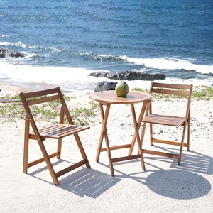 Mesa de Madera de Acacia, Muebles de Madera Maciza para Uso en Interiores y Exteriores, Jardín, Patio, Comedor y Aplicaciones de Hostelería - Product Image 5