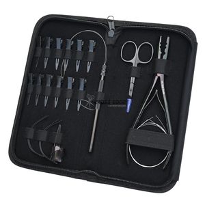 Kit de Herramientas para Extensiones de Cabello de Suministro Directo de Fábrica: Alicates Cerradores de Cuentas de Dos Orificios, Agujas Tipo C, Tijeras e Hilador de Bucles para Salón (Suministro a Granel) - Product Image 5