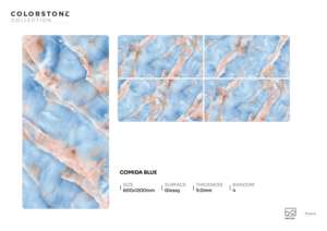 Carrelage en porcelaine brillant effet miroir design 600x1200mm 60x120cm 24x48 pouces Grand format Surface intérieure haut de gamme - Product Image 4