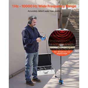 Servizio Domestico # # # #   Localizzatore di perdite idriche sotterranee con touchscreen da 7 pollici, rilevatore di perdite d'acqua con 4 sensori (1Hz-10000Hz) - Product Image 2
