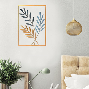 Modern Nordic Metal <b>Leaf</b> <b>Wall</b> Art <b>Decorative</b> Iron <b>Wall</b> Hanging Sculpture for Living Room Bedroom Home Interior <b>Decoration</b> - Product Image 5
