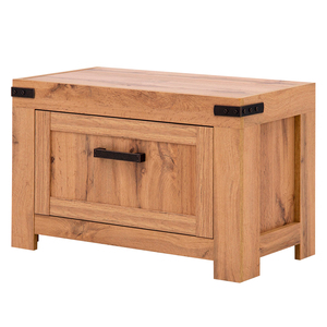 Buffet de rangement moderne de luxe en bois massif rustique avec poignée métallique, meuble de style ferme moderne pour salon, salle à manger et bar - Product Image 1