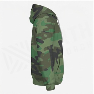North Approach Camouflage Hoodie <b>Men</b> Regular Fit Printed Pocket Casual Autumn Wear 100 Polyester Knitted Breathable Hooded - Product Image 3