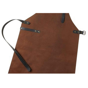 Waterproof Breathable Cow <b>Leather</b> Welding <b>Apron</b> with Anti-Cut Safety Features Customized Logo Print Welding <b>Aprons</b> - Product Image 3